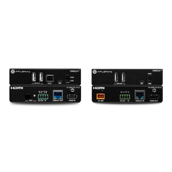 Omega 4K-Uhd HDMI Over Hdbaset Tx Rx Lite Extender Kit With Usb Contro